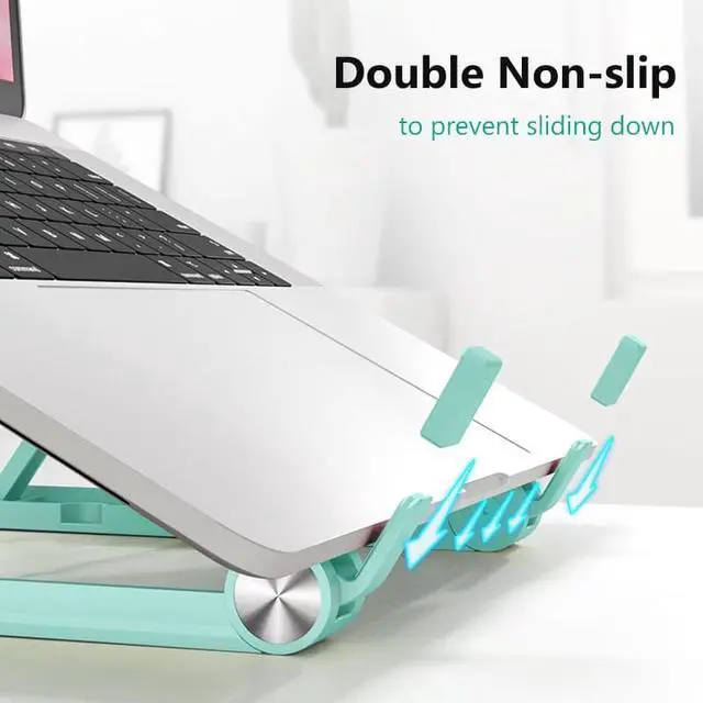 Alt view image 5 of 6 - Portable Laptop Stand Adjustable Foldable Support iPad Notebook Stand For Macbook Pro Computer Laptop Holder Cooling Base Riser