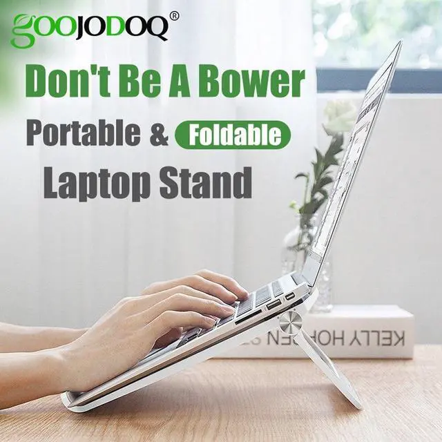 Main image of GOOJODOQ Laptop Stand Suporte Notebook Portable Stand Foldable Support Base Laptop Holder Cooler Bracket for Macbook Pro iPad
