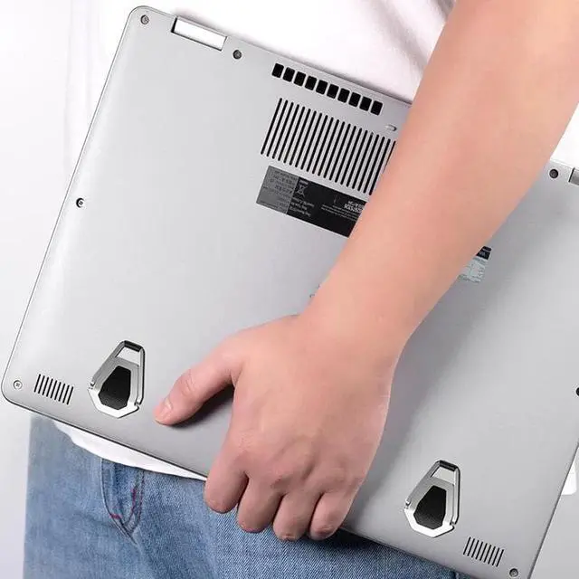 Alt view image 5 of 6 - Laptop Holder Portable Invisible Laptop Stand Cooling Notebook Stand Solid Non slip Design For Holder