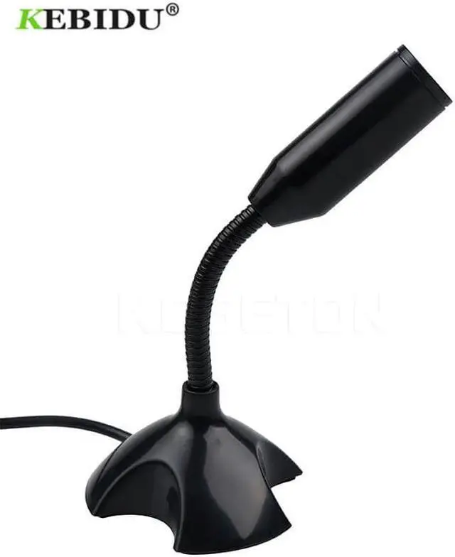 Alt view image 4 of 6 - KEBIDU USB Laptop Microphone Mini Studio Speech Microphone Stand 360 Adjust Mic With Holder For Mac Laptop Desktop PC