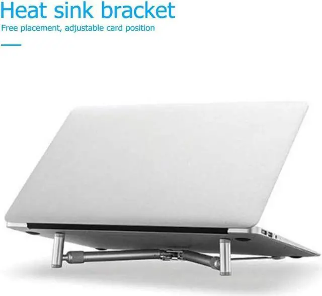 Alt view image 2 of 6 - Portable Laptop Stand Holder Folding Adjustable Laptop Stand Notebook Stand Aluminium Laptop X Stand for Macbook Laptop Notobook