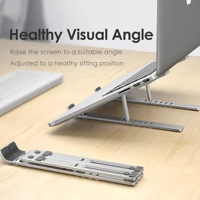 Main image of LINGCHEN Laptop Stand for MacBook Pro Notebook Stand Foldable Aluminium Alloy Tablet Stand Bracket Laptop Holder for Notebook