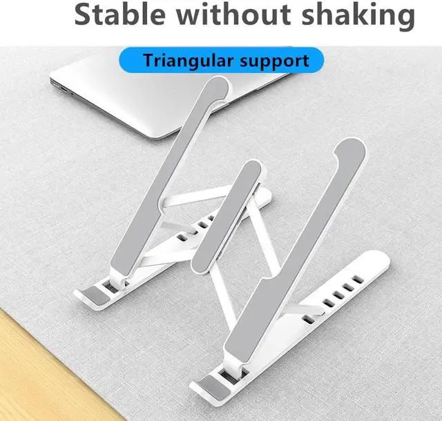 Alt view image 5 of 6 - Portable Adjustable ABS aluminum alloy Laptop Stand Foldable Support Notebook Stand For Macbook Lapdesk Computer Laptop Holder