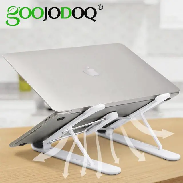 Main image of GOOJODOQ Portable Laptop Holder for MacBook Pro Notebook Foldable Laptop Stand Bracket Laptop Holder for PC Notebook iPad HP
