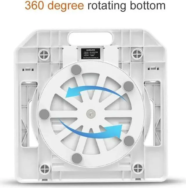 Alt view image 5 of 6 - Adjustable Laptop Stand Holder For Macbook Lenovo Notebook 360 Degree Rotating Bottom Bracket Folding Stand Laptop Cooling Pad