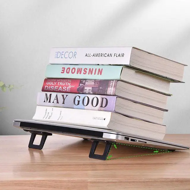 Alt view image 6 of 6 - Foldable Notebook Cooling Bracket Holder Universal Laptop Stand Cooler Radiator For IPad MacBook Air Mac Desk Stand Tablet Moun