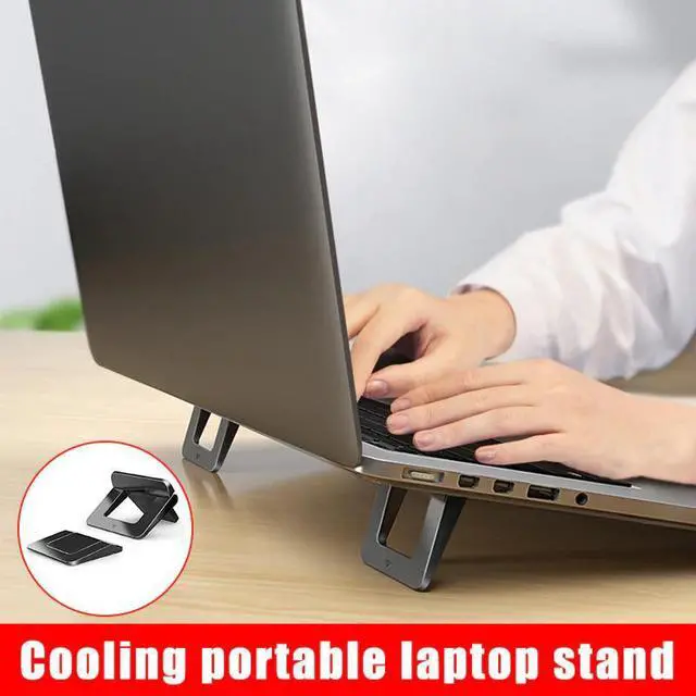 Alt view image 6 of 6 - 1 Pair Mini Portable Invisible Laptop Holder Adjustable Cooling Stand For Desk Notebook Stand Holder Notebook Bracket Holders