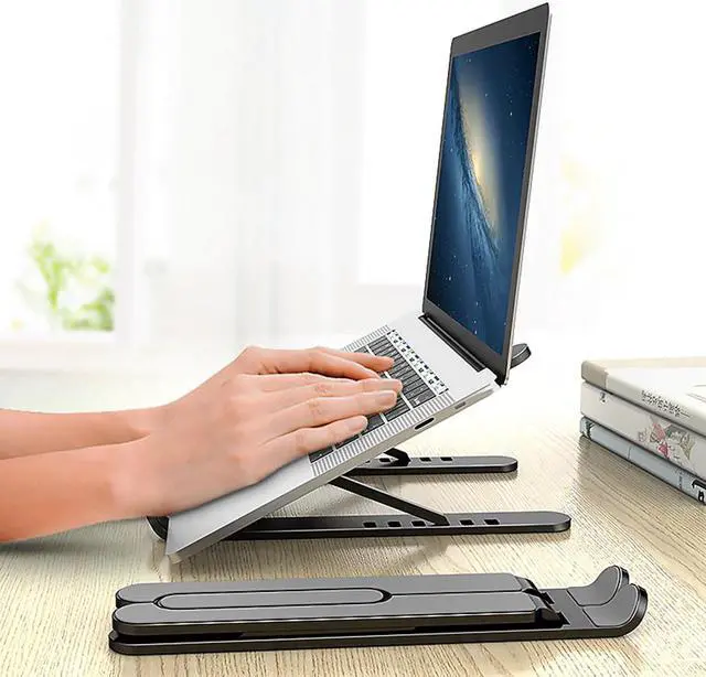 Main image of Foldable Laptop Holder for MacBook Air Pro Notebook Laptop Stand Bracket Laptop Holder for PC Notebook 6 Heights Adjustable