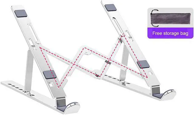 Main image of Foldable Laptop Stand Holder Aluminium Adjustable PC Computer Notebook Tablet Stand Support for Macbook Pro Air