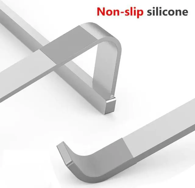 Alt view image 4 of 5 - 11-17 inch Aluminum Alloy Laptop Stand Holder For Macbook Air Pro Computer Cooling Bracket Support Base Portable Notebook Stand