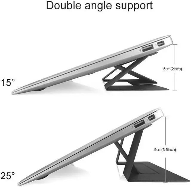 Alt view image 4 of 6 - Adjustable Laptop Stand Foldable Notebook Stand For Macbook Lenovo Xiaomi Portable Laptop Tablet Holder Computer Cooling Bracket