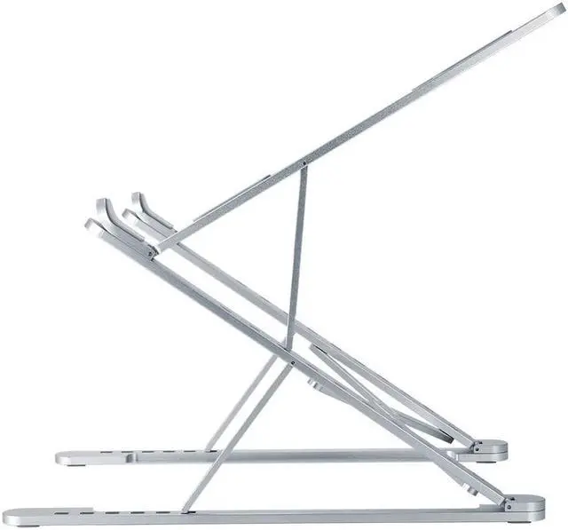 Alt view image 5 of 6 - Laptop Stand, Portable Computer Laptop Mount, Aluminum Laptop Riser with 9 Levels Height Adjustment, Fully Collapsible