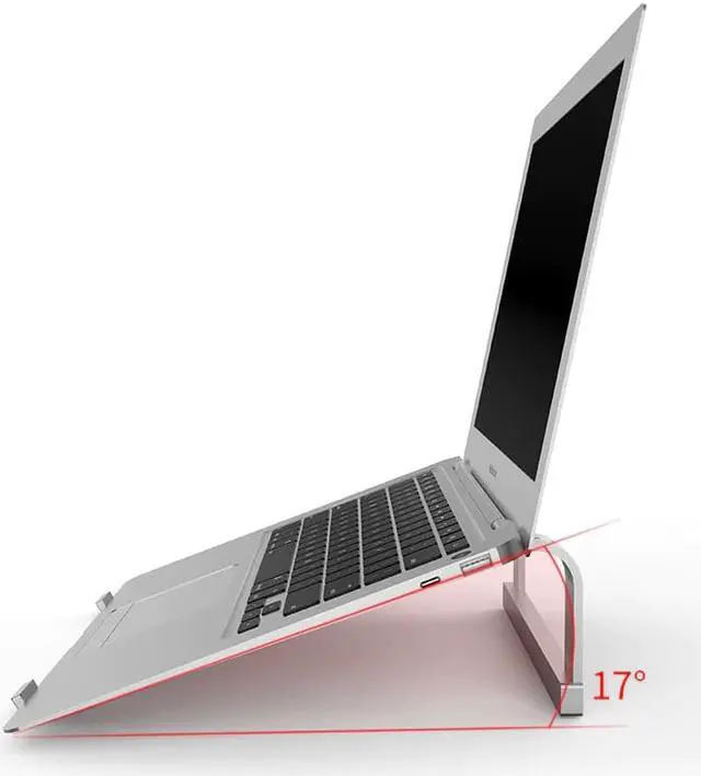 Alt view image 4 of 6 - Aluminium Portable Laptop Stand Support Base Notebook Stand Holder For Macbook Pro Air HP Lapdesk Computer Cooling Bracket Riser