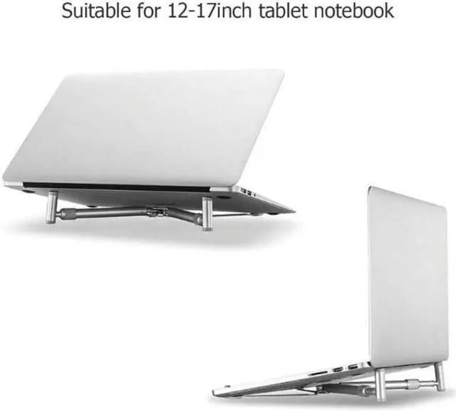 Alt view image 4 of 6 - Portable Laptop Stand Holder Folding Adjustable Laptop Stand Notebook Stand Aluminium Laptop X Stand for Macbook Laptop Notobook