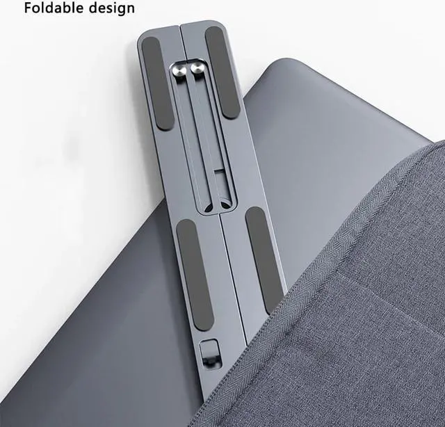 Alt view image 3 of 6 - Portable 14-17.3 inch Laptop Holder Foldable Notebook Stand Holder For Macbook Lapdesk Aluminum Computer Cooling