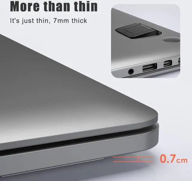 Alt view image 3 of 6 - 1 Pair Mini Portable Invisible Laptop Holder Adjustable Cooling Stand For Desk Notebook Stand Holder Notebook Bracket Holders