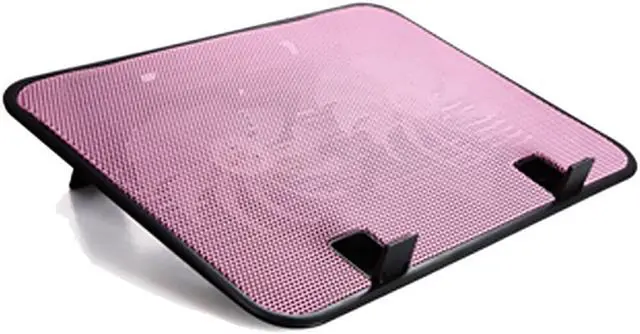 Alt view image 4 of 6 - New Arrival 14 inch Notebook Cooler 5v Dual Fan USB External Laptop Cooling Pad Slim Stand High Speed Silent Metal Panel Fan