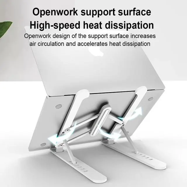Alt view image 5 of 6 - Adjustable Foldable Laptop Stand Notebook Support Lifting Cooling Holder Desk Laptop Stand For 7-15 inch Macbook Pro Air