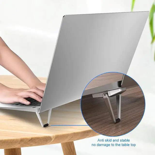 Alt view image 2 of 6 - Laptop Holder Portable Invisible Laptop Stand Cooling Notebook Stand Solid Non slip Design For Holder