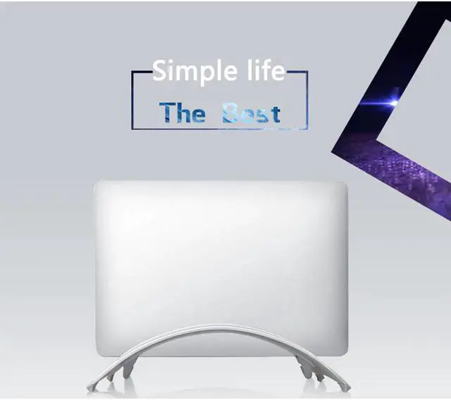 Main image of Erected Holder Space Saving Desktop Storage Rack Aluminum Alloy Mount Laptop Stand Vertical Portable Base For Macbook Pro Air