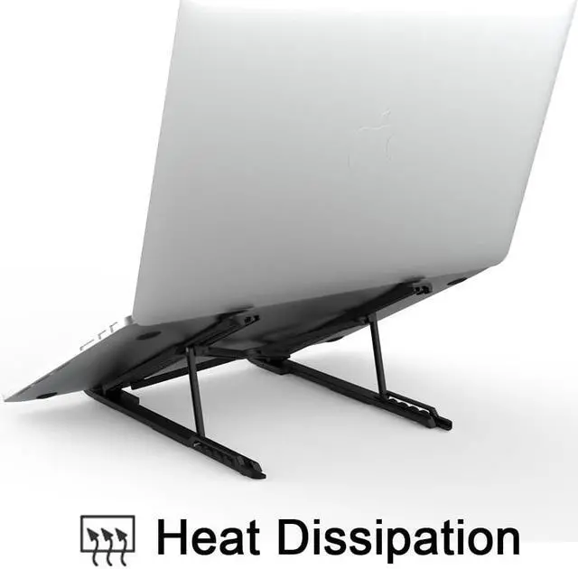 Alt view image 4 of 6 - Portable Laptop Stand Foldable Notebook Stand Adjustable Laptop Holder Macbook Pro Computer Cooling Riser Support Bracket