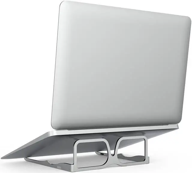 Alt view image 4 of 6 - Multifunctional Notebook Durable Adjustable Holder Desktop Easy Use Mount Foldable Cooling Support Aluminum Alloy Laptop Stand