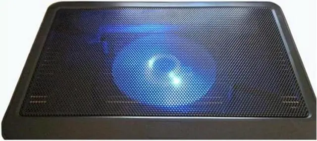 Alt view image 3 of 6 - 15.6inch Black Ultra Thin Laptop Cooling Pad Adjustable Stand Notebook Ventilation Fan USB Computer Bracket Cooler