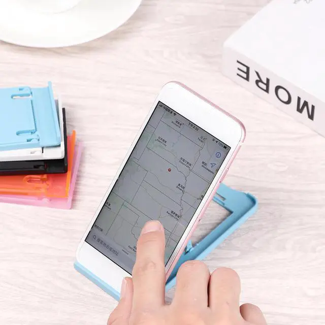 Alt view image 3 of 6 - Universal Portable Phone Stand Tablet PC Bracket Five grade Adjustable Bracket Foldable Multicolor Learning Tool Phone Accessory