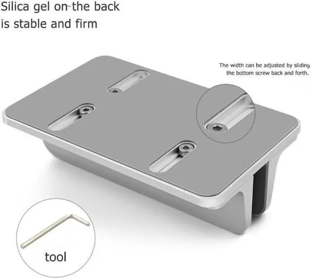 Alt view image 5 of 6 - VODOOL Vertical Laptop Stand Aluminum Adjustable Desktop Double Slot Notebook Tablet Mount Base Holder Dock For MacBook Pro Air
