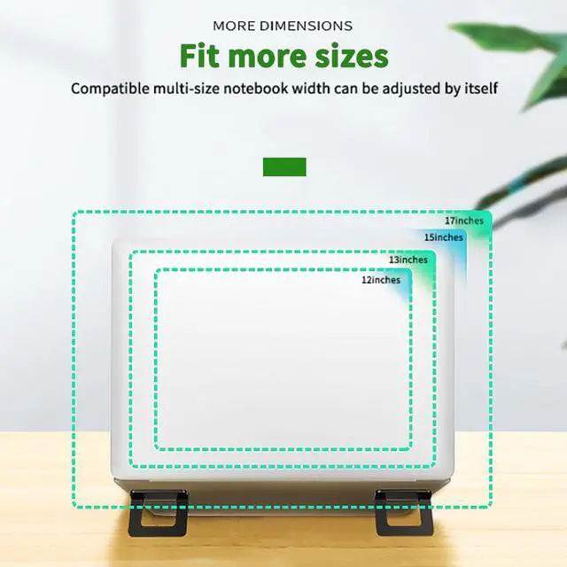 Alt view image 4 of 6 - 2 Pcs Mini Portable Invisible Laptop Holder Adjustable Cooling Stand Foldable Multifunctional Holder 1Pair for Laptop Notebook