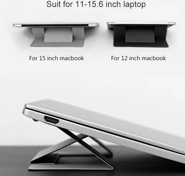 Alt view image 5 of 6 - Adjustable Laptop Stand Foldable Notebook Stand For Macbook Lenovo Xiaomi Portable Laptop Tablet Holder Computer Cooling Bracket