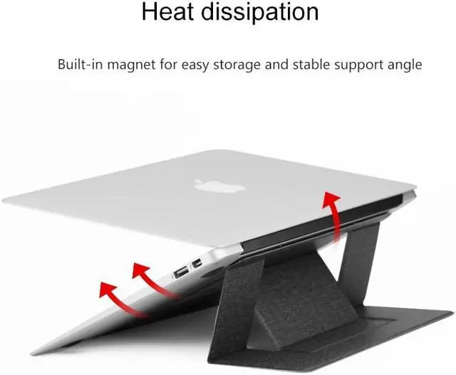 Alt view image 3 of 6 - Adjustable Laptop Stand Foldable Notebook Stand For Macbook Lenovo Xiaomi Portable Laptop Tablet Holder Computer Cooling Bracket