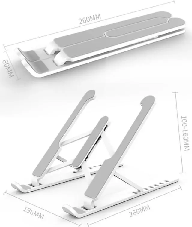 Alt view image 6 of 6 - Adjustable Foldable Laptop Stand Notebook Support Lifting Cooling Holder Desk Laptop Stand For 7-15 inch Macbook Pro Air