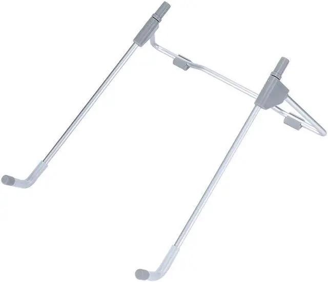 Alt view image 6 of 6 - Folding Aluminum Alloy Bracket Support Portable Laptop Stand Viewing Angle/Height Adjustable High Quality for 10-17inch Notebook