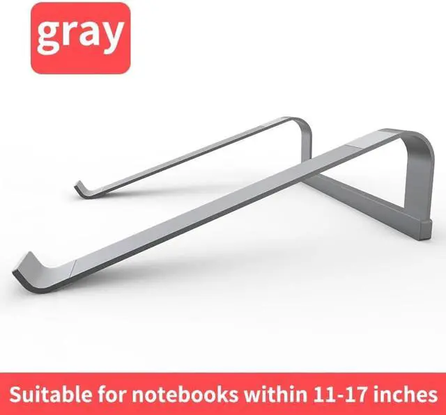 Alt view image 5 of 6 - Aluminum Alloy suporte notebook Folding Notebook Laptop Stand For Macbook Pro Lapdesk 11-17 inch Non slip Cooling Bracket