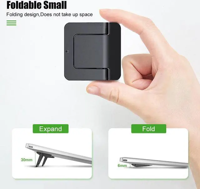 Main image of Mini Portable Invisible Laptop Holder Adjustable Cooling Stand Foldable Multifunctional Holder 1Pair for Laptop Notebook