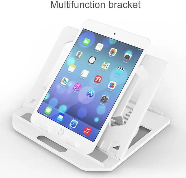 Alt view image 4 of 6 - Height Adjustment Laptop Stand For Macbook Pro Notebook Support 360 Degree Rotating Bottom Computer Stand Riser Cooling Pad