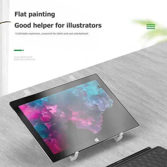 Alt view image 3 of 6 - Portable Laptop Stand Foldable Laptop Riser Bracket Tablet Book Notebook PC Desk Cooling Support Lapdesk Computer Bracket Riser