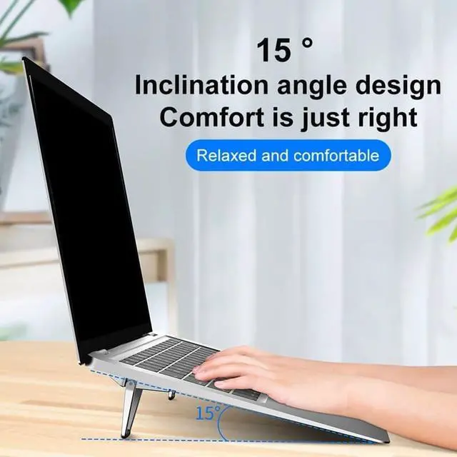 Alt view image 3 of 6 - Shield Type Laptop Stand Mini Laptop Stand Laptop Cooler Suitable for Lenovo Dell Samsung Alienware(2Pcs)