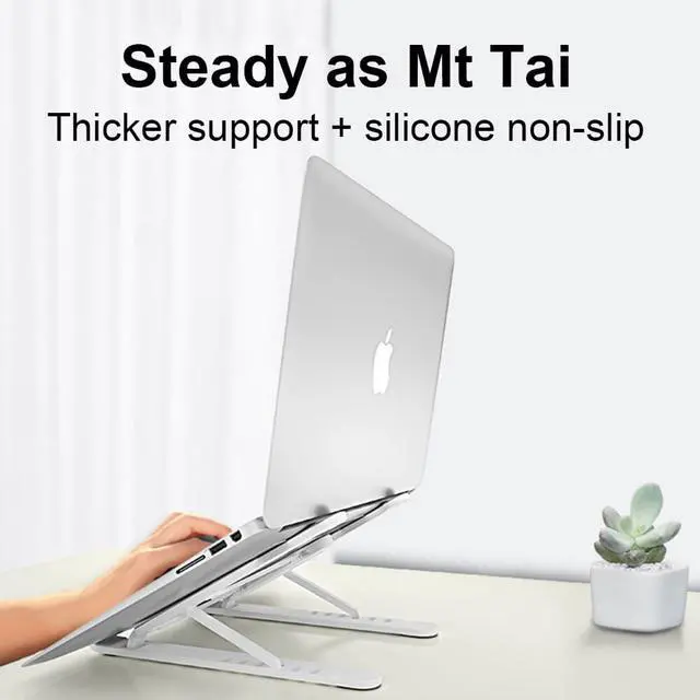 Alt view image 4 of 6 - Adjustable Foldable Laptop Stand Notebook Support Lifting Cooling Holder Desk Laptop Stand For 7-15 inch Macbook Pro Air