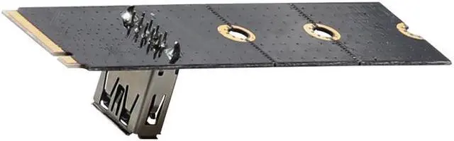Alt view image 2 of 4 - 2pcs NGFF to PCI-E Riser Card M2 Slot to PCIe Expansion Card Convertor USB 3.0 Extender Adapter for Graphics Cards for BTC Miner