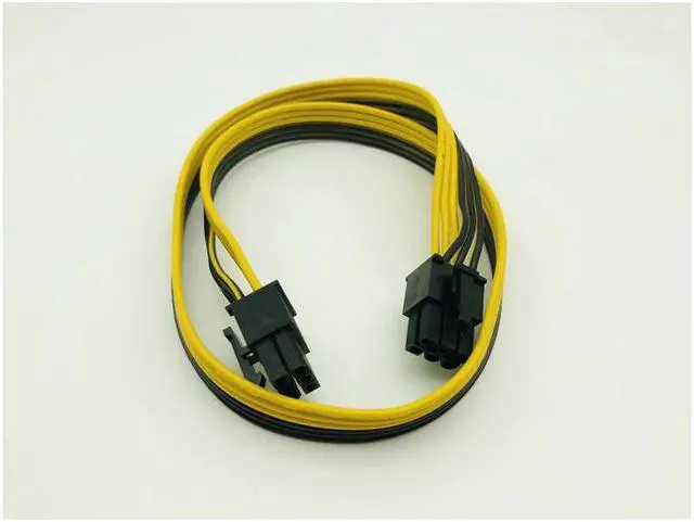 Alt view image 4 of 4 - Misskit 6PCS 6Pin Power Supply Cable Adapter PCIe PCI Express Extension Cable 6 Pin Male to Male Cables 18AWG Line for BTC Mining Miner 20cm/7.87"