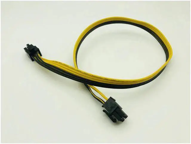 Alt view image 2 of 4 - Misskit 6PCS 6Pin Power Supply Cable Adapter PCIe PCI Express Extension Cable 6 Pin Male to Male Cables 18AWG Line for BTC Mining Miner 20cm/7.87"