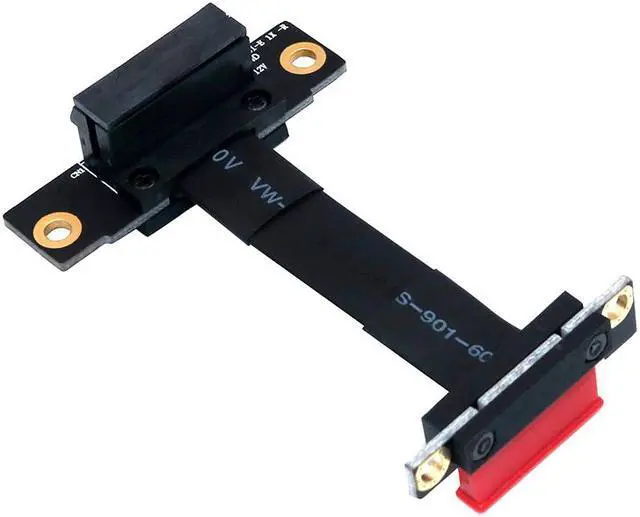 Alt view image 5 of 6 - Misskit PCIE X1 Riser Cable Dual 90 Degree Right Angle PCIe 3.0 x1 to x1 Extension Cable 8Gbps PCI Express 1x Riser Card Ribbon Extender(11.81")