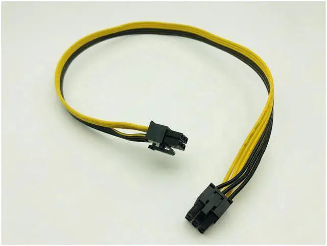 Alt view image 3 of 4 - Misskit 6PCS 6Pin Power Supply Cable Adapter PCIe PCI Express Extension Cable 6 Pin Male to Male Cables 18AWG Line for BTC Mining Miner 20cm/7.87"