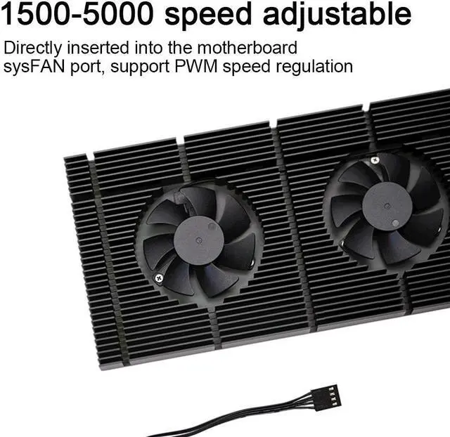 Alt view image 4 of 7 - Amify Aluminum GPU Backplane Radiator For RTX 3090 3080 3070 Series Graphics Card Backplate Memory VRAM Heatsink Cooling Fan PWM With 1mm Laird Tflex 500 Thermal Pad