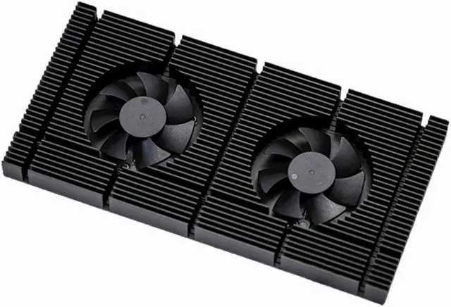 Alt view image 7 of 7 - Amify Aluminum GPU Backplane Radiator For RTX 3090 3080 3070 Series Graphics Card Backplate Memory VRAM Heatsink Cooling Fan PWM With 1mm Laird Tflex 500 Thermal Pad