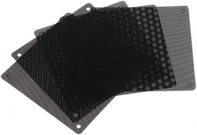 Alt view image 4 of 6 - 5Pcs/set 120mm Cuttable Black PVC PC Fan Dust Filter Computer Case Cooler Dustproof Mesh Cover PC Cooling Accessories C26