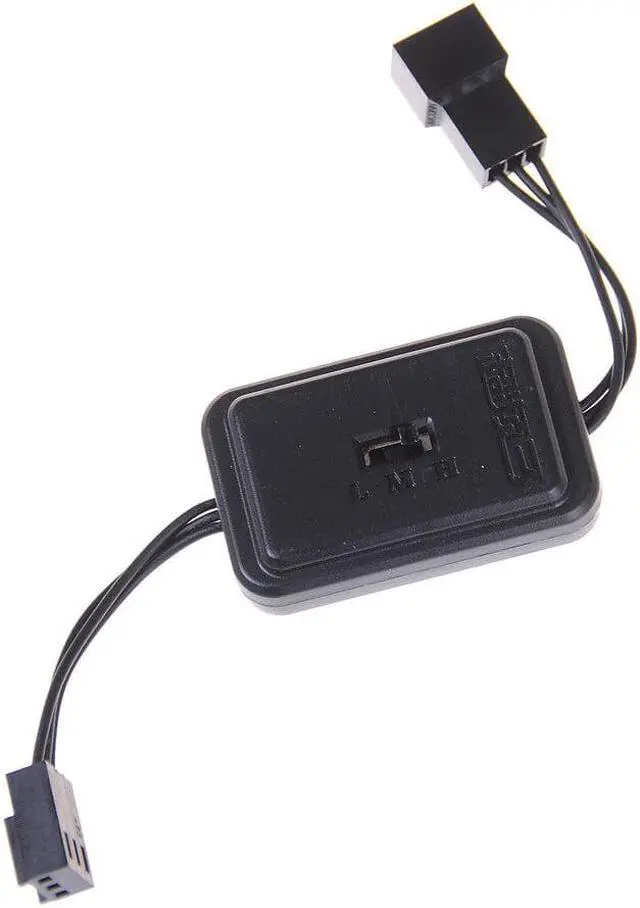 Alt view image 3 of 9 - PC Cooling Fan 3 Pin 3 Speed Adjustable Speed Control Controller
