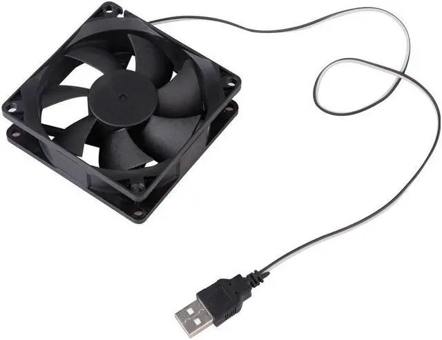 Alt view image 4 of 6 - 5V 80mm Computer Cooling Fan Portable USB Cooler Small PC CPU Cooling Computer Components Cooling Accessories 80*80*10mm